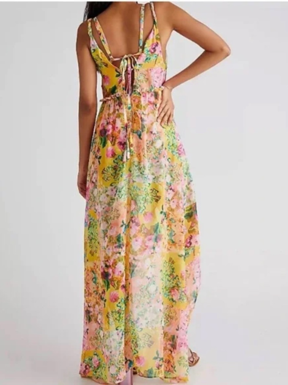 NWT For Love and Lemons Madison Floral Maxi Dress Size S - Picture 5 of 16